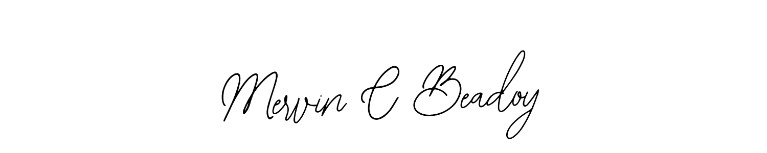 How to make Mervin C Beadoy signature? Bearetta-2O07w is a professional autograph style. Create handwritten signature for Mervin C Beadoy name. Mervin C Beadoy signature style 12 images and pictures png