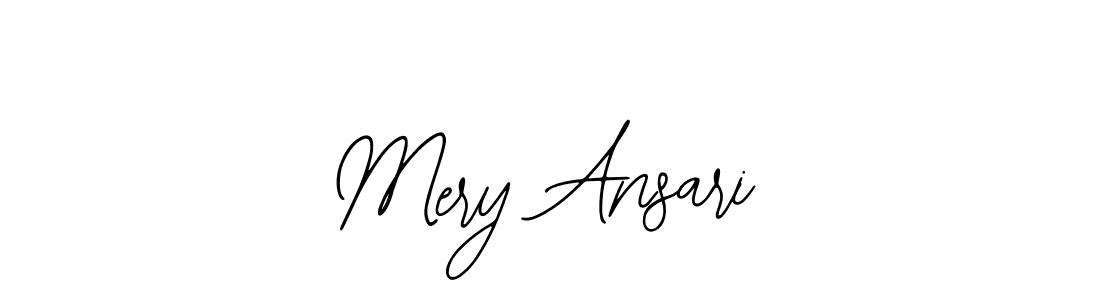 Bearetta-2O07w is a professional signature style that is perfect for those who want to add a touch of class to their signature. It is also a great choice for those who want to make their signature more unique. Get Mery Ansari name to fancy signature for free. Mery Ansari signature style 12 images and pictures png