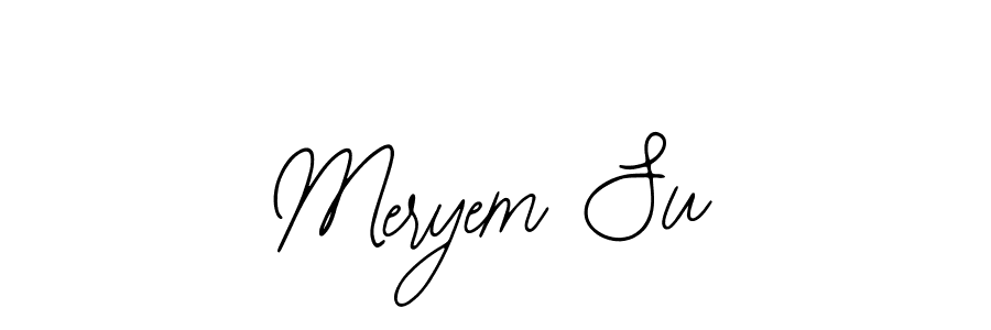 Use a signature maker to create a handwritten signature online. With this signature software, you can design (Bearetta-2O07w) your own signature for name Meryem Su. Meryem Su signature style 12 images and pictures png