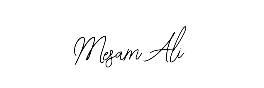 Make a beautiful signature design for name Mesam Ali. With this signature (Bearetta-2O07w) style, you can create a handwritten signature for free. Mesam Ali signature style 12 images and pictures png