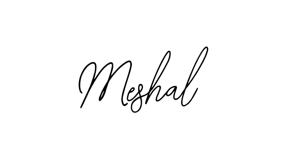 Use a signature maker to create a handwritten signature online. With this signature software, you can design (Bearetta-2O07w) your own signature for name Meshal. Meshal signature style 12 images and pictures png