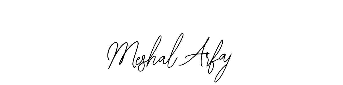 Make a beautiful signature design for name Meshal Arfaj. With this signature (Bearetta-2O07w) style, you can create a handwritten signature for free. Meshal Arfaj signature style 12 images and pictures png