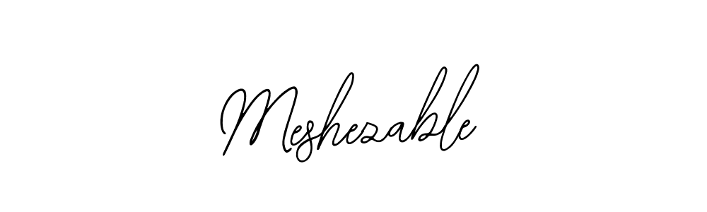 The best way (Bearetta-2O07w) to make a short signature is to pick only two or three words in your name. The name Meshezable include a total of six letters. For converting this name. Meshezable signature style 12 images and pictures png