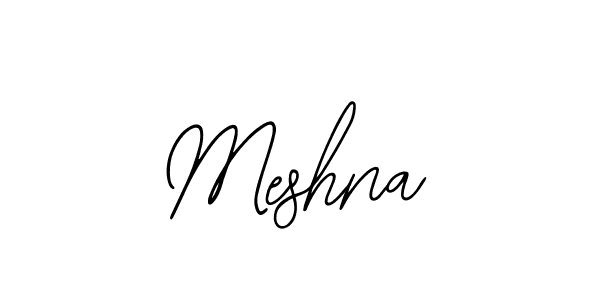 Use a signature maker to create a handwritten signature online. With this signature software, you can design (Bearetta-2O07w) your own signature for name Meshna. Meshna signature style 12 images and pictures png