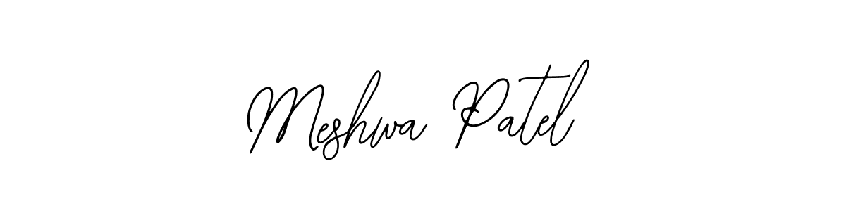 Bearetta-2O07w is a professional signature style that is perfect for those who want to add a touch of class to their signature. It is also a great choice for those who want to make their signature more unique. Get Meshwa Patel name to fancy signature for free. Meshwa Patel signature style 12 images and pictures png