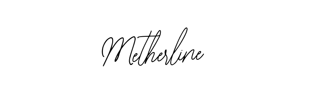 How to make Metherline name signature. Use Bearetta-2O07w style for creating short signs online. This is the latest handwritten sign. Metherline signature style 12 images and pictures png