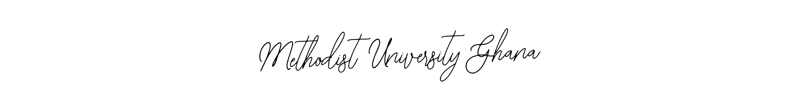 Design your own signature with our free online signature maker. With this signature software, you can create a handwritten (Bearetta-2O07w) signature for name Methodist University Ghana. Methodist University Ghana signature style 12 images and pictures png