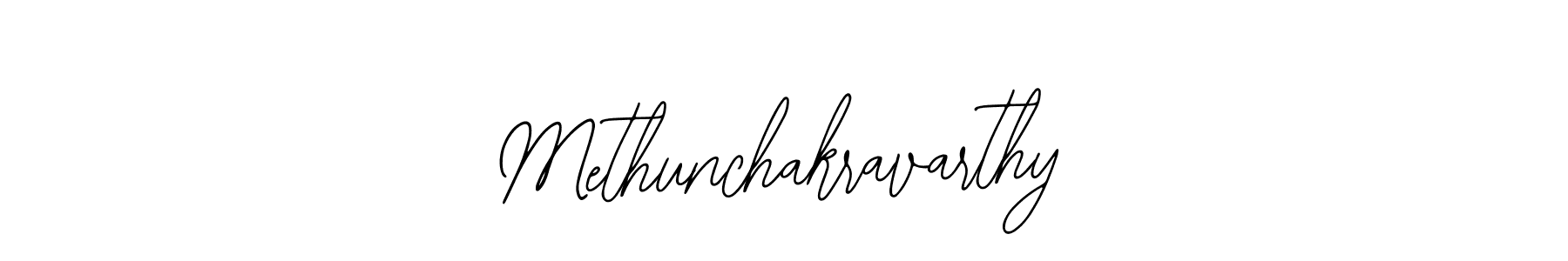 How to make Methunchakravarthy signature? Bearetta-2O07w is a professional autograph style. Create handwritten signature for Methunchakravarthy name. Methunchakravarthy signature style 12 images and pictures png