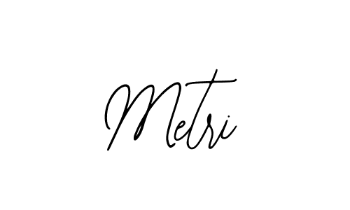 Use a signature maker to create a handwritten signature online. With this signature software, you can design (Bearetta-2O07w) your own signature for name Metri. Metri signature style 12 images and pictures png