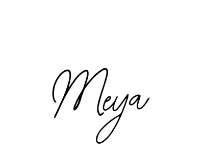 You should practise on your own different ways (Bearetta-2O07w) to write your name (Meya) in signature. don't let someone else do it for you. Meya signature style 12 images and pictures png