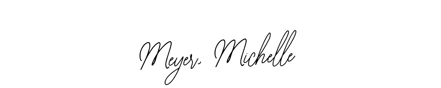 if you are searching for the best signature style for your name Meyer, Michelle. so please give up your signature search. here we have designed multiple signature styles  using Bearetta-2O07w. Meyer, Michelle signature style 12 images and pictures png