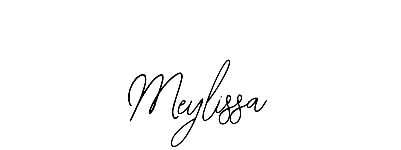 Use a signature maker to create a handwritten signature online. With this signature software, you can design (Bearetta-2O07w) your own signature for name Meylissa. Meylissa signature style 12 images and pictures png