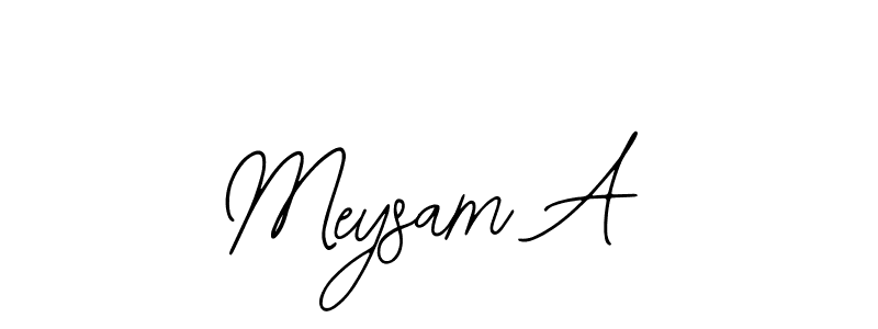 You should practise on your own different ways (Bearetta-2O07w) to write your name (Meysam A) in signature. don't let someone else do it for you. Meysam A signature style 12 images and pictures png