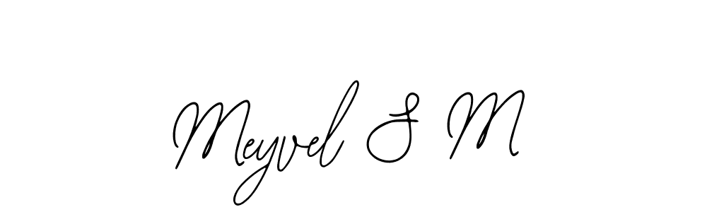 Meyvel S M stylish signature style. Best Handwritten Sign (Bearetta-2O07w) for my name. Handwritten Signature Collection Ideas for my name Meyvel S M. Meyvel S M signature style 12 images and pictures png