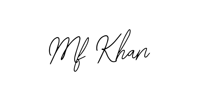 You should practise on your own different ways (Bearetta-2O07w) to write your name (Mf Khan) in signature. don't let someone else do it for you. Mf Khan signature style 12 images and pictures png