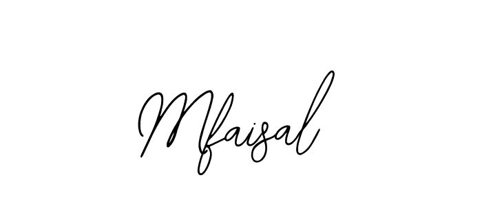 How to make Mfaisal signature? Bearetta-2O07w is a professional autograph style. Create handwritten signature for Mfaisal name. Mfaisal signature style 12 images and pictures png