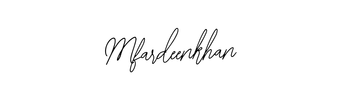 Design your own signature with our free online signature maker. With this signature software, you can create a handwritten (Bearetta-2O07w) signature for name Mfardeenkhan. Mfardeenkhan signature style 12 images and pictures png