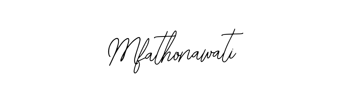 Similarly Bearetta-2O07w is the best handwritten signature design. Signature creator online .You can use it as an online autograph creator for name Mfathonawati. Mfathonawati signature style 12 images and pictures png