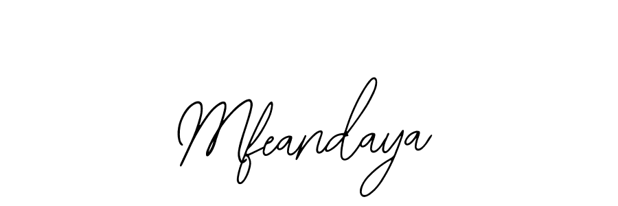 Design your own signature with our free online signature maker. With this signature software, you can create a handwritten (Bearetta-2O07w) signature for name Mfeandaya. Mfeandaya signature style 12 images and pictures png