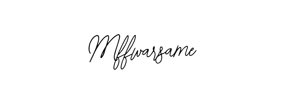 Use a signature maker to create a handwritten signature online. With this signature software, you can design (Bearetta-2O07w) your own signature for name Mffwarsame. Mffwarsame signature style 12 images and pictures png