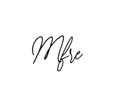 Use a signature maker to create a handwritten signature online. With this signature software, you can design (Bearetta-2O07w) your own signature for name Mfre. Mfre signature style 12 images and pictures png