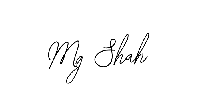 How to Draw Mg Shah signature style? Bearetta-2O07w is a latest design signature styles for name Mg Shah. Mg Shah signature style 12 images and pictures png