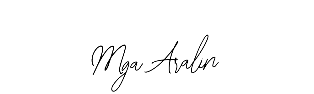 Also we have Mga Aralin name is the best signature style. Create professional handwritten signature collection using Bearetta-2O07w autograph style. Mga Aralin signature style 12 images and pictures png