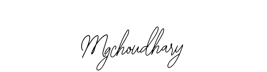 How to make Mgchoudhary name signature. Use Bearetta-2O07w style for creating short signs online. This is the latest handwritten sign. Mgchoudhary signature style 12 images and pictures png