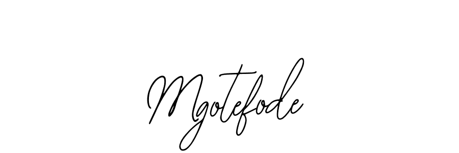 Mgotefode stylish signature style. Best Handwritten Sign (Bearetta-2O07w) for my name. Handwritten Signature Collection Ideas for my name Mgotefode. Mgotefode signature style 12 images and pictures png