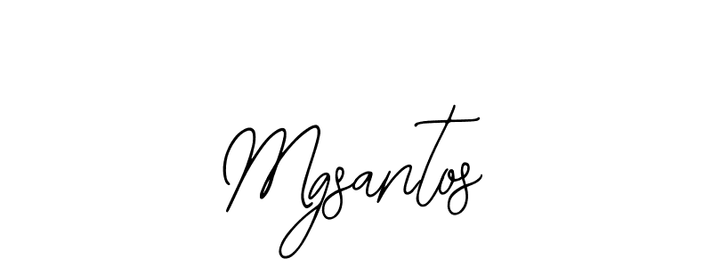 How to make Mgsantos name signature. Use Bearetta-2O07w style for creating short signs online. This is the latest handwritten sign. Mgsantos signature style 12 images and pictures png