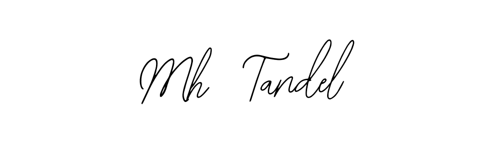 The best way (Bearetta-2O07w) to make a short signature is to pick only two or three words in your name. The name Mh  Tandel include a total of six letters. For converting this name. Mh  Tandel signature style 12 images and pictures png