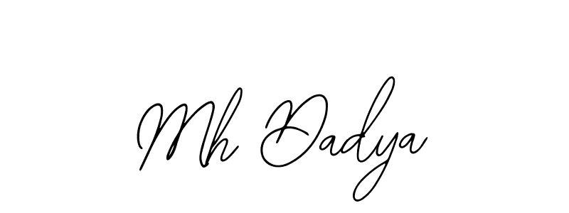How to Draw Mh Dadya signature style? Bearetta-2O07w is a latest design signature styles for name Mh Dadya. Mh Dadya signature style 12 images and pictures png