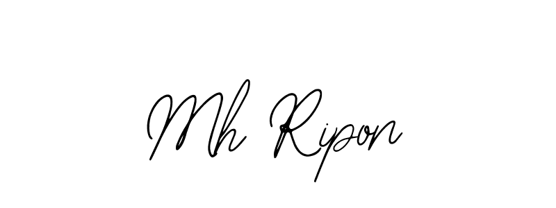 How to make Mh Ripon name signature. Use Bearetta-2O07w style for creating short signs online. This is the latest handwritten sign. Mh Ripon signature style 12 images and pictures png