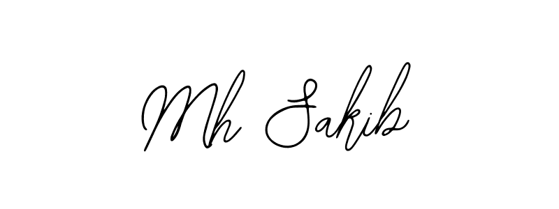 You should practise on your own different ways (Bearetta-2O07w) to write your name (Mh Sakib) in signature. don't let someone else do it for you. Mh Sakib signature style 12 images and pictures png