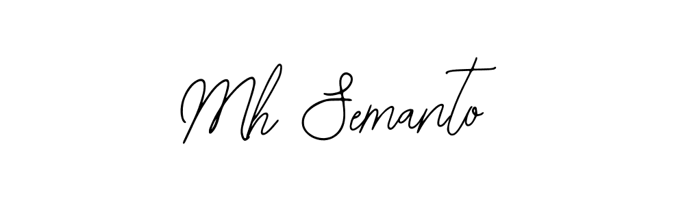 Create a beautiful signature design for name Mh Semanto. With this signature (Bearetta-2O07w) fonts, you can make a handwritten signature for free. Mh Semanto signature style 12 images and pictures png