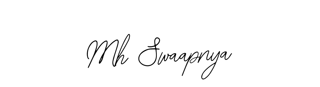 Use a signature maker to create a handwritten signature online. With this signature software, you can design (Bearetta-2O07w) your own signature for name Mh Swaapnya. Mh Swaapnya signature style 12 images and pictures png
