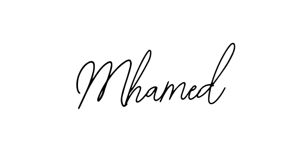 How to make Mhamed name signature. Use Bearetta-2O07w style for creating short signs online. This is the latest handwritten sign. Mhamed signature style 12 images and pictures png