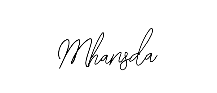 Create a beautiful signature design for name Mhansda. With this signature (Bearetta-2O07w) fonts, you can make a handwritten signature for free. Mhansda signature style 12 images and pictures png