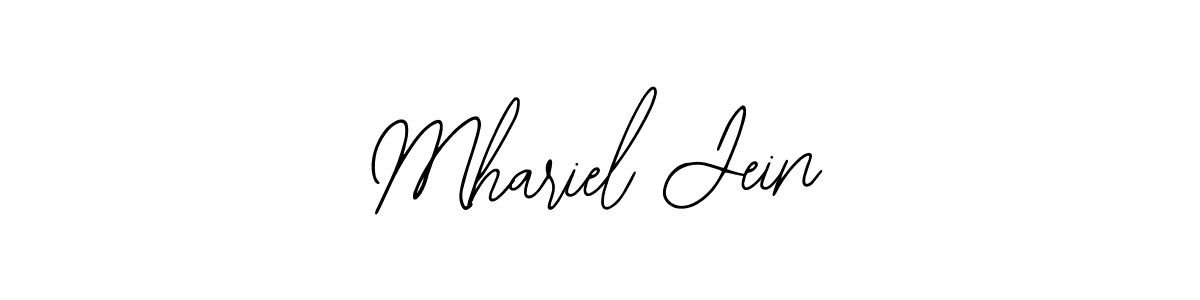 Use a signature maker to create a handwritten signature online. With this signature software, you can design (Bearetta-2O07w) your own signature for name Mhariel Jein. Mhariel Jein signature style 12 images and pictures png