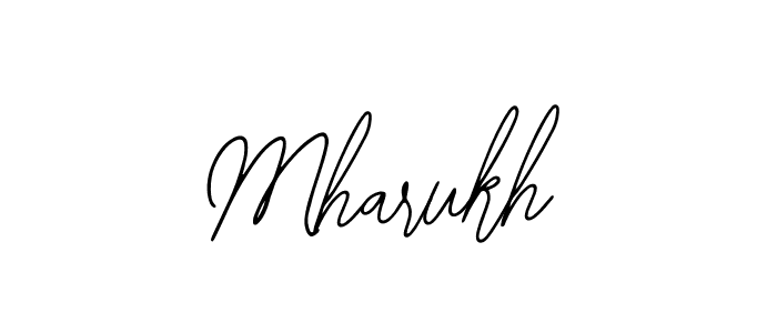 Bearetta-2O07w is a professional signature style that is perfect for those who want to add a touch of class to their signature. It is also a great choice for those who want to make their signature more unique. Get Mharukh name to fancy signature for free. Mharukh signature style 12 images and pictures png