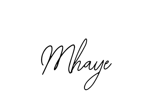 How to make Mhaye name signature. Use Bearetta-2O07w style for creating short signs online. This is the latest handwritten sign. Mhaye signature style 12 images and pictures png