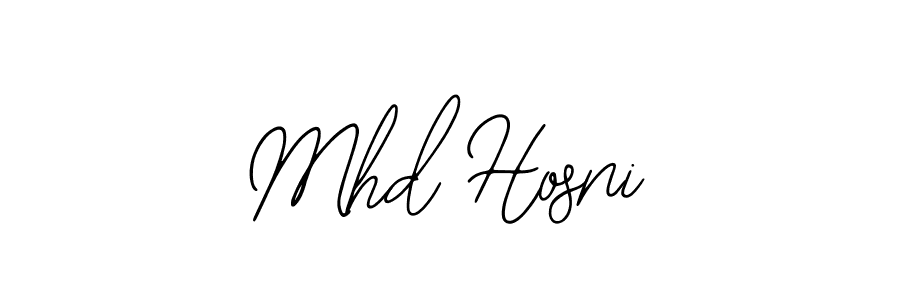 Use a signature maker to create a handwritten signature online. With this signature software, you can design (Bearetta-2O07w) your own signature for name Mhd Hosni. Mhd Hosni signature style 12 images and pictures png