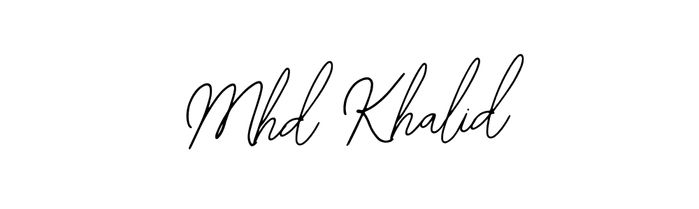 It looks lik you need a new signature style for name Mhd Khalid. Design unique handwritten (Bearetta-2O07w) signature with our free signature maker in just a few clicks. Mhd Khalid signature style 12 images and pictures png