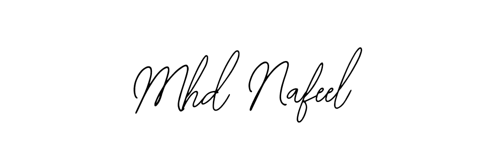 Also You can easily find your signature by using the search form. We will create Mhd Nafeel name handwritten signature images for you free of cost using Bearetta-2O07w sign style. Mhd Nafeel signature style 12 images and pictures png