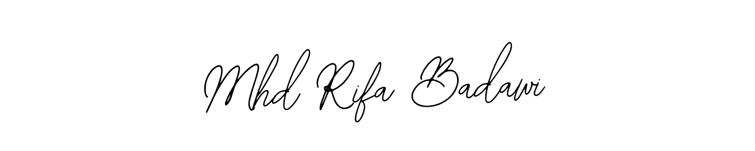 It looks lik you need a new signature style for name Mhd Rifa Badawi. Design unique handwritten (Bearetta-2O07w) signature with our free signature maker in just a few clicks. Mhd Rifa Badawi signature style 12 images and pictures png