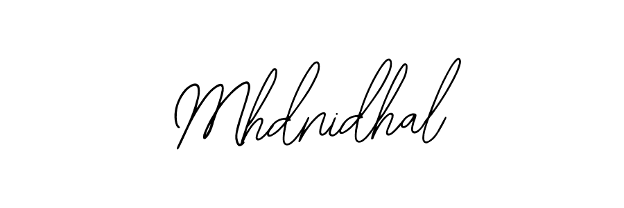 Design your own signature with our free online signature maker. With this signature software, you can create a handwritten (Bearetta-2O07w) signature for name Mhdnidhal. Mhdnidhal signature style 12 images and pictures png