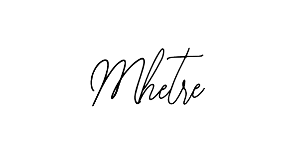 Similarly Bearetta-2O07w is the best handwritten signature design. Signature creator online .You can use it as an online autograph creator for name Mhetre. Mhetre signature style 12 images and pictures png