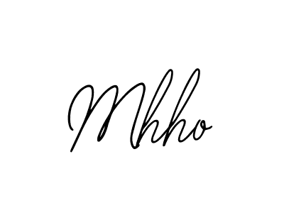 How to make Mhho signature? Bearetta-2O07w is a professional autograph style. Create handwritten signature for Mhho name. Mhho signature style 12 images and pictures png