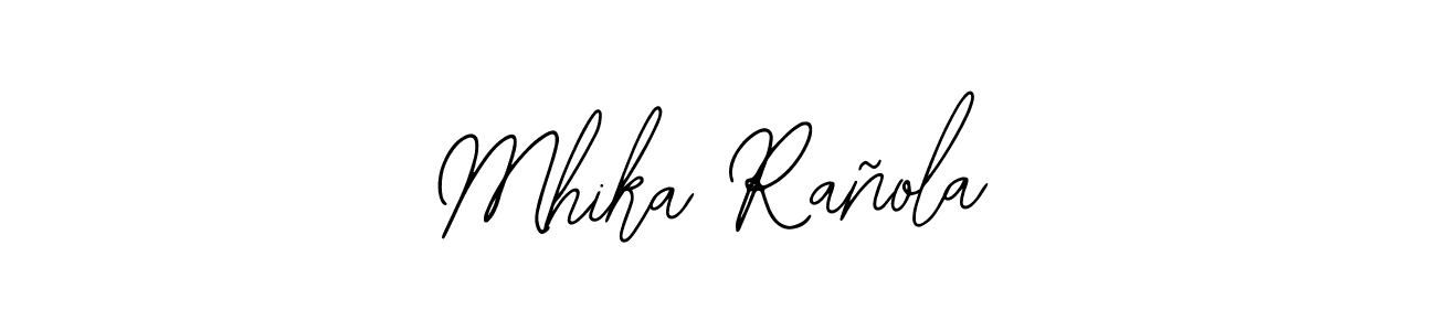 Make a beautiful signature design for name Mhika Rañola. With this signature (Bearetta-2O07w) style, you can create a handwritten signature for free. Mhika Rañola signature style 12 images and pictures png