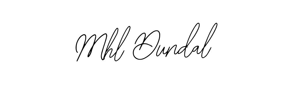 Create a beautiful signature design for name Mhl Dundal. With this signature (Bearetta-2O07w) fonts, you can make a handwritten signature for free. Mhl Dundal signature style 12 images and pictures png